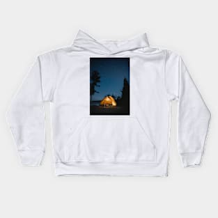 Camping Images Kids Hoodie